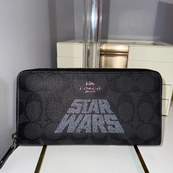 Coach Black Star Wars Wallet - Picture 1 of 6